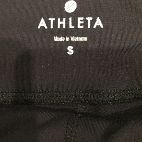 Athleta Capri workout pants sz S flared bottoms - Picture 2 of 5